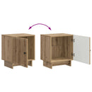 vidaXL Éjjeliszekrény 2 pcs Kézműves Tölgy 43 x 34,5 x 50 cm