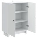 vidaXL Széf Fehér 66 x 34,5 x 90 cm Szerelt Fa