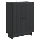 vidaXL Széf Fekete 66 x 34,5 x 90 cm Szerelt Fa