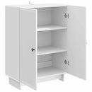 vidaXL Széf Magasfényű Fehér 66 x 34,5 x 90 cm Szerelt Fa