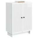 vidaXL Széf Magasfényű Fehér 66 x 34,5 x 90 cm Szerelt Fa