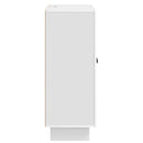 vidaXL Széf Magasfényű Fehér 66 x 34,5 x 90 cm Szerelt Fa