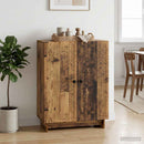 vidaXL Széf Antik Fa 66 x 34,5 x 90 cm Szerelt Fa
