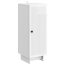 vidaXL Széf Magasfényű Fehér 33 x 34,5 x 90 cm Szerelt Fa