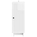 vidaXL Széf Magasfényű Fehér 33 x 34,5 x 90 cm Szerelt Fa
