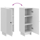 vidaXL Széf Magasfényű Fehér 33 x 34,5 x 90 cm Szerelt Fa