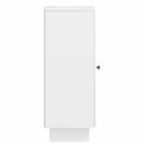 vidaXL Széf Magasfényű Fehér 33 x 34,5 x 90 cm Szerelt Fa