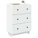 vidaXL Fiókos szekrény Fehér 66 x 34,5 x 90 cm Szerelt Fa