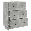 vidaXL Fiókos szekrény Betonszürke 66 x 34,5 x 90 cm Szerelt Fa