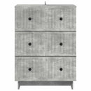 vidaXL Fiókos szekrény Betonszürke 66 x 34,5 x 90 cm Szerelt Fa