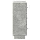 vidaXL Fiókos szekrény Betonszürke 66 x 34,5 x 90 cm Szerelt Fa