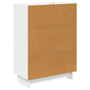 vidaXL Fiókos szekrény Magasfényű Fehér 66 x 34,5 x 90 cm Szerelt Fa
