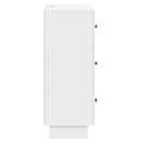 vidaXL Fiókos szekrény Magasfényű Fehér 66 x 34,5 x 90 cm Szerelt Fa