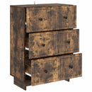 vidaXL Fiókos szekrény Füstös Tölgy 66 x 34,5 x 90 cm Szerelt Fa
