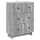 vidaXL Fiókos szekrény Szürke Sonoma 66 x 34,5 x 90 cm Szerelt Fa
