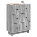 vidaXL Fiókos szekrény Szürke Sonoma 66 x 34,5 x 90 cm Szerelt Fa
