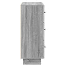 vidaXL Fiókos szekrény Szürke Sonoma 66 x 34,5 x 90 cm Szerelt Fa