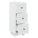 vidaXL Fiókos szekrény Fehér 33 x 34,5 x 90 cm Szerelt Fa