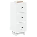 vidaXL Fiókos szekrény Fehér 33 x 34,5 x 90 cm Szerelt Fa