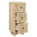vidaXL Fiókos szekrény Sonoma Tölgy 33 x 34,5 x 90 cm Szerelt Fa