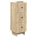 vidaXL Fiókos szekrény Sonoma Tölgy 33 x 34,5 x 90 cm Szerelt Fa