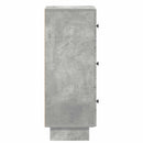 vidaXL Fiókos szekrény Betonszürke 33 x 34,5 x 90 cm Szerelt Fa