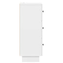 vidaXL Fiókos szekrény Magasfényű Fehér 33 x 34,5 x 90 cm Szerelt Fa