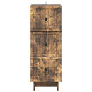 vidaXL Fiókos szekrény Füstös Tölgy 33 x 34,5 x 90 cm Szerelt Fa