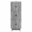 vidaXL Fiókos szekrény Szürke Sonoma 33 x 34,5 x 90 cm Szerelt Fa