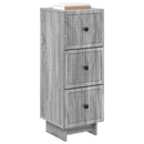 vidaXL Fiókos szekrény Szürke Sonoma 33 x 34,5 x 90 cm Szerelt Fa
