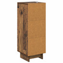 vidaXL Fiókos szekrény Antik Fa 33 x 34,5 x 90 cm Szerelt Fa