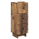 vidaXL Fiókos szekrény Antik Fa 33 x 34,5 x 90 cm Szerelt Fa