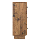 vidaXL Fiókos szekrény Antik Fa 33 x 34,5 x 90 cm Szerelt Fa