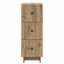 vidaXL Fiókos szekrény Kézműves Tölgy 33 x 34,5 x 90 cm Szerelt Fa
