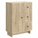 vidaXL Széf fiókkal Sonoma Tölgy 66 x 34,5 x 90 cm Szerelt Fa