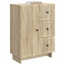 vidaXL Széf fiókkal Sonoma Tölgy 66 x 34,5 x 90 cm Szerelt Fa