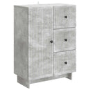vidaXL Széf fiókkal Betonszürke 66 x 34,5 x 90 cm Szerelt Fa