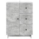 vidaXL Széf fiókkal Betonszürke 66 x 34,5 x 90 cm Szerelt Fa