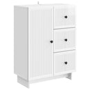 vidaXL Széf fiókkal Magasfényű Fehér 66 x 34,5 x 90 cm Szerelt Fa