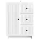 vidaXL Széf fiókkal Magasfényű Fehér 66 x 34,5 x 90 cm Szerelt Fa