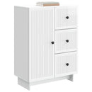 vidaXL Széf fiókkal Magasfényű Fehér 66 x 34,5 x 90 cm Szerelt Fa