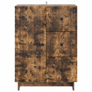 vidaXL Széf fiókkal Füstös Tölgy 66 x 34,5 x 90 cm Szerelt Fa