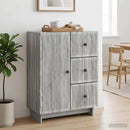 vidaXL Széf fiókkal Szürke Sonoma 66 x 34,5 x 90 cm Szerelt Fa