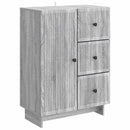 vidaXL Széf fiókkal Szürke Sonoma 66 x 34,5 x 90 cm Szerelt Fa