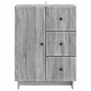 vidaXL Széf fiókkal Szürke Sonoma 66 x 34,5 x 90 cm Szerelt Fa