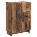 vidaXL Széf fiókkal Antik Fa 66 x 34,5 x 90 cm Szerelt Fa