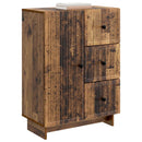 vidaXL Széf fiókkal Antik Fa 66 x 34,5 x 90 cm Szerelt Fa
