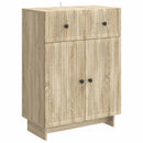 vidaXL Széf fiókkal Sonoma Tölgy 66 x 34,5 x 90 cm Szerelt Fa