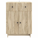 vidaXL Széf fiókkal Sonoma Tölgy 66 x 34,5 x 90 cm Szerelt Fa