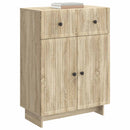 vidaXL Széf fiókkal Sonoma Tölgy 66 x 34,5 x 90 cm Szerelt Fa